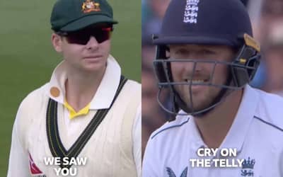 Ashes 2023: WATCH - English fans mock Steve Smith with 'We saw you cry on telly'; Ollie Robinson laughs at crowd?s gesture