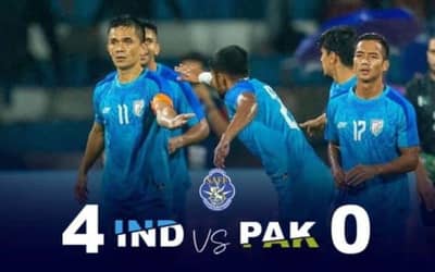 IND vs PAK: India beat Pakistan 4-0 in SAFF Championship; Sunil Chhetri kicked a hat trick. Check out full Details