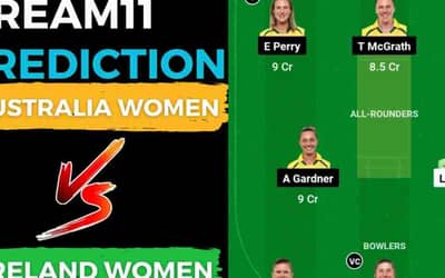 AUS-W vs IRE-W Dream11 Prediction Today Match 3rd ODI 2023 | Australia Women vs Ireland Women Dream11 Team, Clontarf Cricket Club Pitch Report
