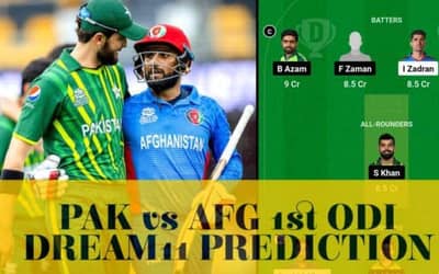 PAK vs AFG Dream11 Prediction, Rajapaksa International Stadium Pitch Report | Pakistan vs Afghanistan 1st ODI Dream11 Team