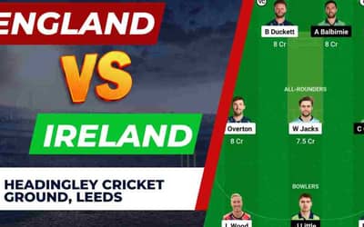 ENG vs IRE Dream11 Prediction 1st ODI 2023 | England vs Ireland Dream11 Team, Headingley Cricket Ground Pitch Report