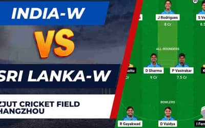 IND-W vs SL-W Dream11 Prediction Asian Games Final | India Women vs Sri Lanka Women Dream11 Team, ZJUT Cricket Field Hangzhou Pitch Report
