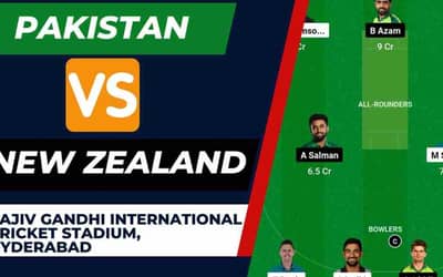 PAK vs NZ Dream11 Prediction World Cup Warm-up Match | Pakistan vs New Zealand Dream11 Team, Rajiv Gandhi International Stadium Pitch Report
