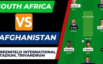 SA vs AFG Dream11 Prediction World Cup Warm-up Match No. 2nd | South Africa vs Afghanistan Dream11 Team, Greenfield International Stadium Trivandrum Pitch Report