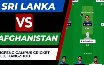 SL vs AFG Dream11 Prediction Asian Games Quarter Final-3 | Sri Lanka vs Afghanistan Dream11 Team, Pingfeng Campus Cricket Field Hangzhou Pitch Report