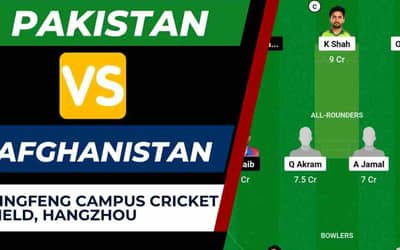 PAK vs AFG Dream11 Prediction Asian Games Semi-Final 2 | Pakistan vs Afghanistan Dream11 Team, Pingfeng Campus Cricket Field Hangzhou Pitch Report