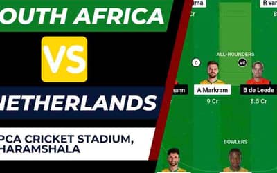 SA vs NED Dream11 Prediction 15th Match World Cup 2023 | South Africa vs Netherland Dream11 Team, HPCA Cricket Stadium Pitch Report