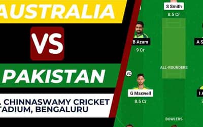 AUS vs PAK Dream11 Prediction 18th Match World Cup 2023 | Australia vs Pakistan Dream11 Team, M. Chinnaswamy Cricket Stadium Pitch Report