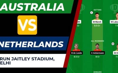 AUS vs NED Dream11 Prediction 24th Match World Cup 2023 | Australia vs Netherlands Dream11 Team, Arun Jaitley Stadium Pitch Report