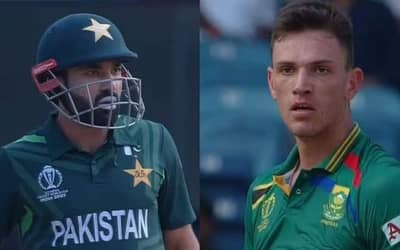 Watch: Mohd Rizwan engage in heated exchange with Marco Jansen during Pakistan vs South Africa match | ICC World Cup 2023