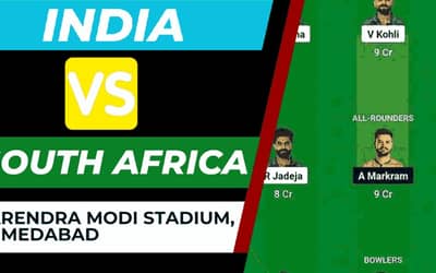 IND vs SA Dream11 Prediction [With C &amp; VC] World Cup 2023 Match no. 37 | India vs South Africa Dream11 Team, Head to Head, Eden Gardens Kolkata Pitch Report
