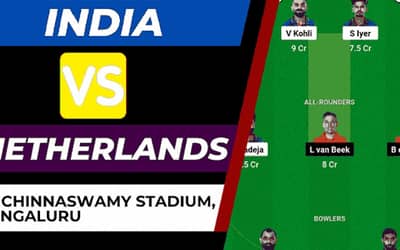 IND vs NED Dream11 Prediction [C &amp; VC] World Cup 2023 | India vs Netherlands Dream11 Team, M. Chinnaswamy Stadium Bengaluru Pitch Report