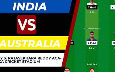 IND vs AUS Dream11 Prediction [C &amp; VC] 1st T20I Match | India vs Australia Dream11 Team, Dr. Y.S. Rajasekhara Reddy ACA-VDCA Cricket Stadium Pitch Report