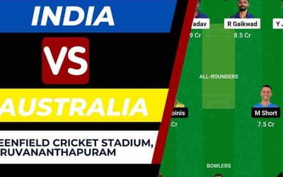 IND vs AUS Dream11 Prediction 2nd T20I 2023 | India vs Australia Dream11 Team, Greenfield Stadium Pitch Report