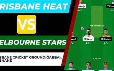 HEA vs STA Dream11 Prediction, Dream11 Team | BBL 2023-24: Brisbane Heat vs Melbourne Stars Gabba Brisbane Cricket Ground Pitch Report