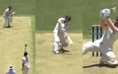 AUS vs PAK: Watch: David Warner plays outrageous scoop shot for six against Shaheen Afridi in Perth?