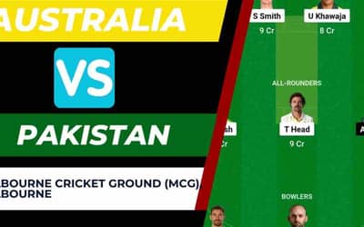 AUS vs PAK 2nd Test Dream11 Prediction, Dream11 Team | Australia vs Pakistan Melbourne Cricket Ground (MCG) Pitch Report