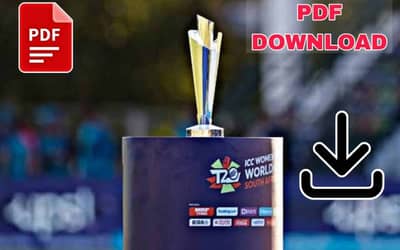 T20 World Cup 2024 Schedule PDF Download