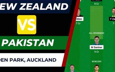 NZ vs PAK 1st T20I Dream11 Prediction, Dream11 Team | New Zealand vs Pakistan Eden Park Auckland Pitch Report