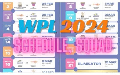 WPL 2024 Schedule, Full Squads, Dates and Timing, Venues, Streaming and Broadcasting Details