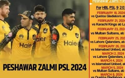 PSL 2024: Peshawar Zalmi Schedule, Fixture, Full Squad, Captain, and Probable Playing 11