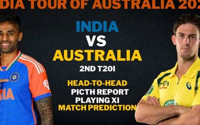 IND vs AUS 2nd T20I: Head-to-Head, Playing XI, Players List, Match Prediction, Pitch Report | India vs Australia