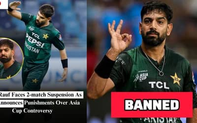 Two-Match Ban for Pakistan's Haris Rauf, Fine for captain Suryakumar Yadav & Jasprit Bumrah as ICC Sanctions Asia Cup Misconduct