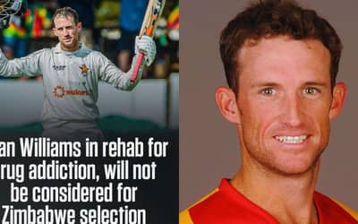 Sean Williams’ Drug Addiction Story: A Cricket Career That Ended in TRAGEDY!