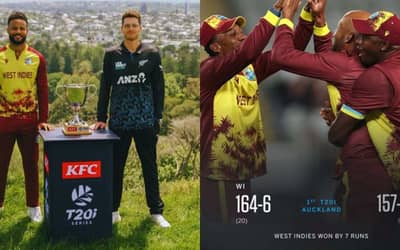 NZ vs WI 1st T20I highlights: West Indies Created History in Eden Park | New Zealand vs West Indies 2025