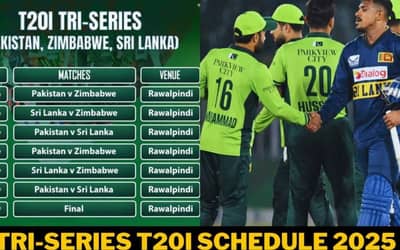 Tri-Nation T20I Series Pakistan Schedule 2025: Players List, Head-to-Head, Broadcast, Live Streaming Details - When and Where to Watch