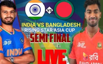 India vs Bangladesh Asia Cup Rising Stars 2025 Semi-Finals - How to stream the match for free without paying a single rupee in India