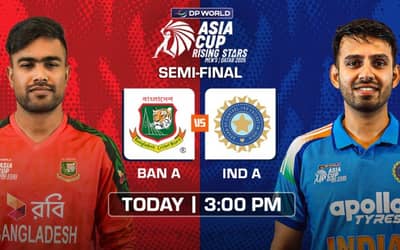 India vs Bangladesh Semi-Final: Head-to-Head, Playing XI, Players List, Match Prediction, Pitch Report | Asia Cup Rising Stars