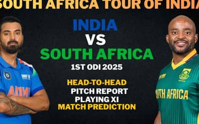 IND vs SA Head to Head, Playing XI, Players List, Match Prediction, Pitch Report | India vs South Africa 1st ODI 2025