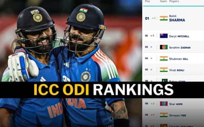 ICC Rankings Update: Rohit No.1, Kohli No.5, Pakistan No.4 - Latest ICC ODI Rankings Ahead of IND vs SA 1st ODI 2025
