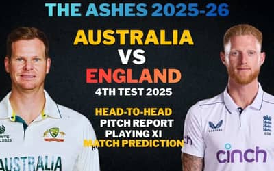 AUS vs ENG 4th Ashes Test: Date, Head-to-Head, Playing XI, Players List, Match Prediction, Pitch Report | The Ashes 2025-26