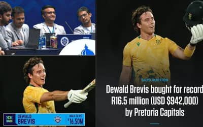 CSK's Dewald Brevis becomes the costliest buy in SA20 league, joins Sourav Ganguly's Pretoria Captials for a record breaking fee