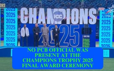 ICC explains why PCB officials were absent from the Champions Trophy 2025 presentation ceremony