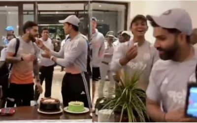 "Mota Ho Jaaunga Dubaara": Why Rohit Sharma Refused Cake as Kohli and Jaiswal Celebrated ODI Series Win - WATCH