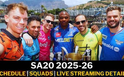 SA20 Schedule 2025-26: Dates, Match List, Squads, Players List, Broadcast, Live Streaming Details - When and Where to Watch