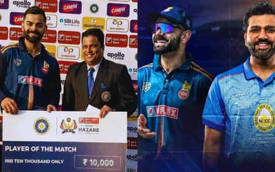 Vijay Hazare Trophy: Rs 60,000 Per Match! Virat Kohli & Rohit Sharma Salary Breakdown