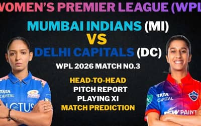 MI vs DC WPL 2026: Head-to-Head, Playing XI, Pitch Report, Squads, Players List, Live Streaming Details