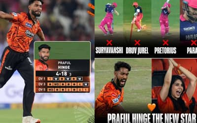 Who is Praful Hinge? Fearless  pacer becomes the first to pick three wickets in his maiden IPL including Vaibhav Sooryavanshi