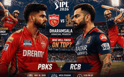 IPL 2026: RCB Aim for Playoff Spot on top of the table While PBKS Battle for Survival