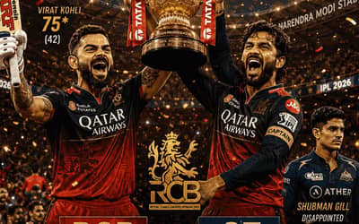 Back-to-Back Champions! RCB Beat Gujarat Titans by 5 Wickets in IPL 2026 Final