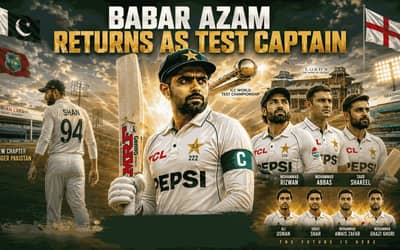 Babar Azam Returns as Pakistan Test Captain as PCB Unveils Squads for West Indies and England Series