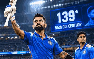 ICC ODI Rankings: Virat Kohli Rises to No. 2 After West Indies Masterclass