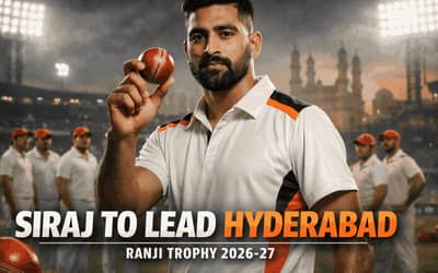 Mohammed Siraj Named Hyderabad Captain for Ranji Trophy 2026-27; Full Squad Announced