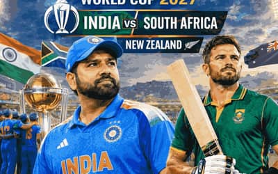 ICC Men’s Cricket World Cup 2027 Fixtures: India, Australia, Pakistan, England and South Africa Learn Their Road to the Final