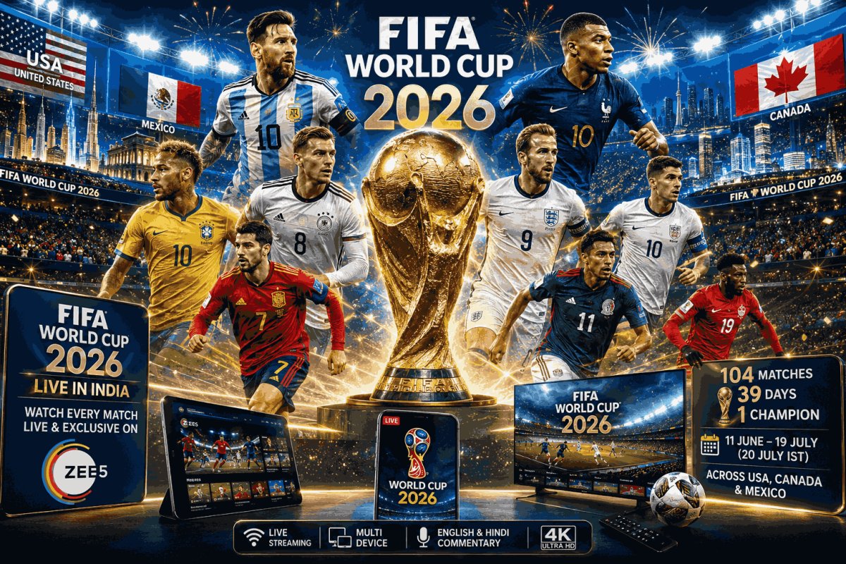 FIFA World Cup 2026 Live Streaming in India: Zee5 Plans, TV Channels, Match Schedule and How to Watch Every Game