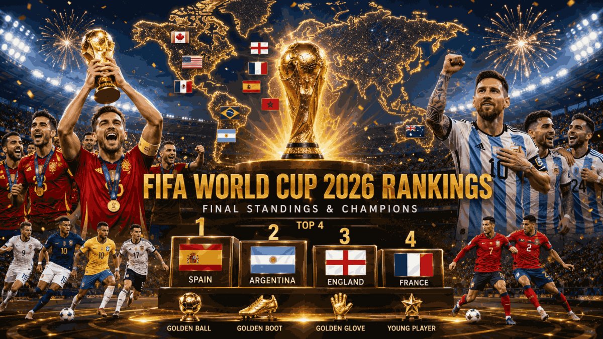FIFA World Cup 2026 Rankings: Final Team Standings After Spain's Historic Triumph